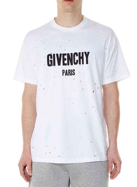 givenchy paris t shirt herren preis|givenchy t shirt with holes.